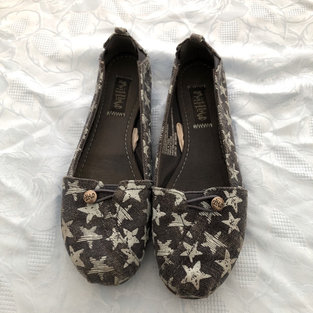 Denim Blue Star Canvas Flats